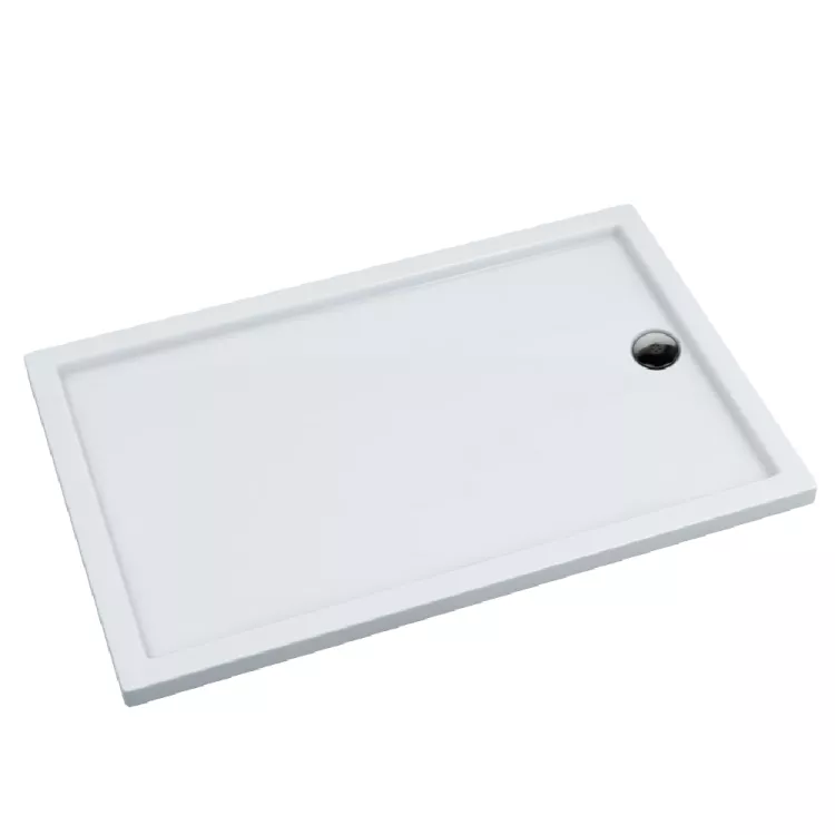Schedpol Brodzik kompozytowy Stabilsound Plus® Corrina New 90x160x5 cm, prostokątny z odpływem na krótszym boku 3.4951