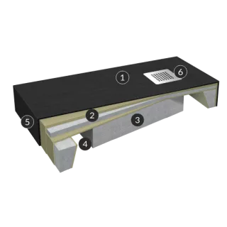 Schedpol Brodzik akrylowy zintegrowany z nośnikiem Stabilsound Plus® oraz obudową akrylową przeciągniętą do podłogi New Horizons