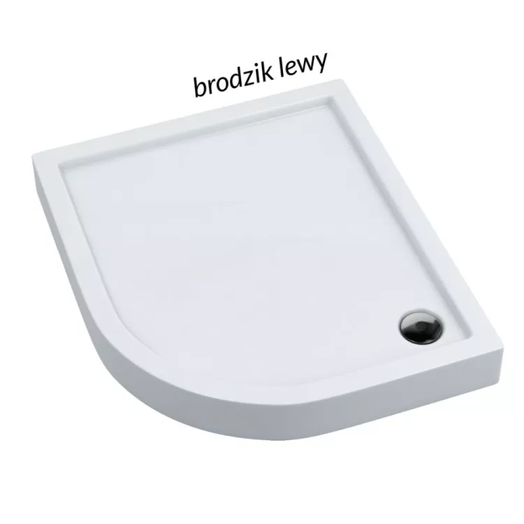 Schedpol Brodzik akrylowy zintegrowany z nośnikiem Stabilsound Plus® oraz obudową akrylową przeciągniętą do podłogi Competia 80x