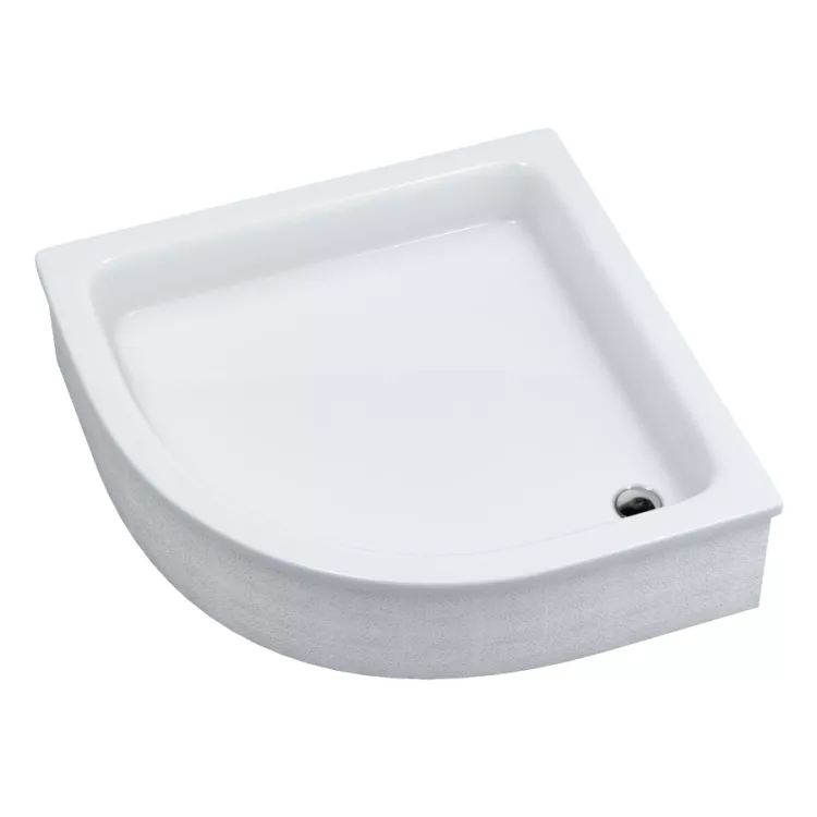 Schedpol Brodzik akrylowy zintegrowany z nośnikiem Stabilsound Plus® Grawello 90x90x26 cm R55, półokrągły 3.014 Schedpol Brodzik akrylowy zintegrowany z nośnikiem Stabilsound Plus® Grawello 90x90x26 cm R55, półokrągły 3.014