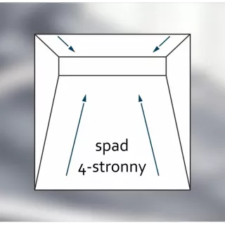 Schedpol Brodzik podpłytkowy Stabilsound Plus® 90x120x5/12,5 cm, prostokątny z odpływem na dłuższym boku z maskownicą Steel 10.0