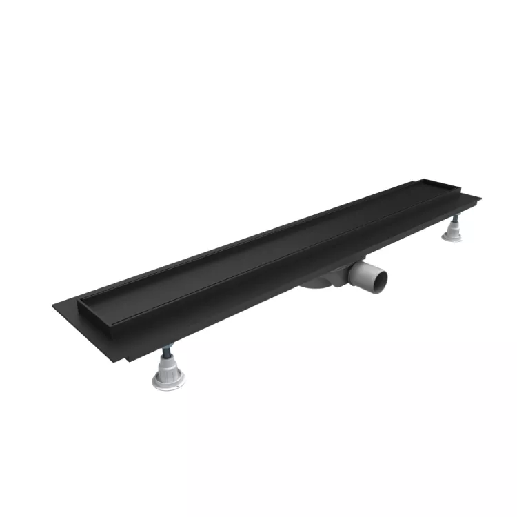 Schedpol Odpływ liniowy Base-Low Black 80x8x7 cm z maskownicą Black Plate OLP80/CST-LOW Schedpol Odpływ liniowy Base-Low Black 80x8x7 cm z maskownicą Black Plate OLP80/CST-LOW