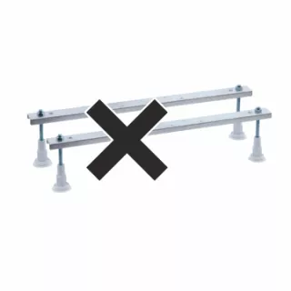 Schedpol Nośnik Stabilsound Plus® z podcięciem na stopy / LED do wanien prostokątnych 140-170x75 cm 1.029-LED