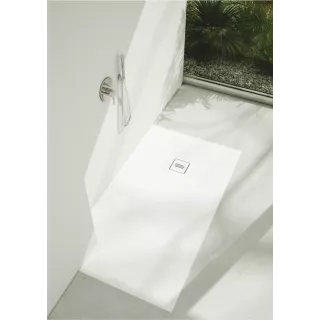 Schedline Brodzik kompozytowy Stabilsound Plus® Protos White Stone 100x120x3,5 cm, prostokątny 3SP.P1P-100120/B/ST-M1/B/ST