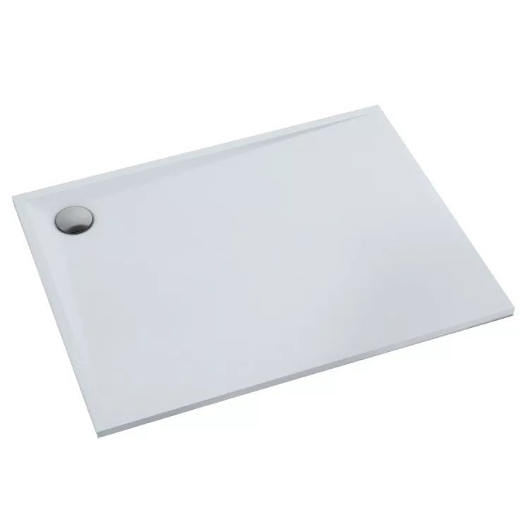 Schedline Brodzik kompozytowy Stabilsound Plus® Libra Smooth White 80x110x3 cm, prostokątny 3SP.L1P-80110
