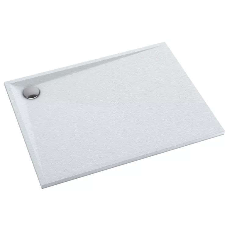 Schedline Brodzik kompozytowy Stabilsound Plus® Libra White Stone 90x120x3 cm, prostokątny 3SP.L1P-90120/B/ST