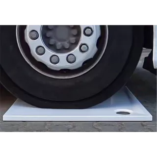 Schedline Brodzik kompozytowy Stabilsound Plus® Libra Anthracite Stone 80x90x3 cm, prostokątny 3SP.L1P-8090/A/ST