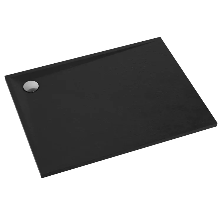 Schedline Brodzik kompozytowy Stabilsound Plus® Libra Black Stone 70x80x3 cm, prostokątny 3SP.L1P-7080/C/ST Schedline Brodzik kompozytowy Stabilsound Plus® Libra Black Stone 70x80x3 cm, prostokątny 3SP.L1P-7080/C/ST
