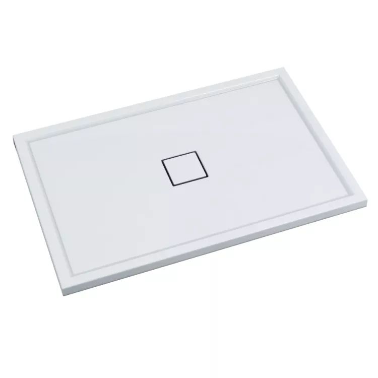 Schedline Brodzik kompozytowy Stabilsound Plus® Erida 80x100x5 cm, prostokątny 3SP.E4P-80100