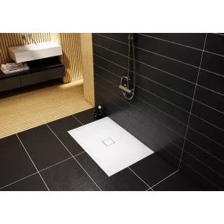 Schedline Brodzik kompozytowy Stabilsound Plus® Erida 80x100x5 cm, prostokątny 3SP.E4P-80100