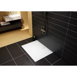 Schedline Brodzik kompozytowy Stabilsound Plus® Charis 90x90x5 cm R55, półokrągły 3SP.C3O-9090