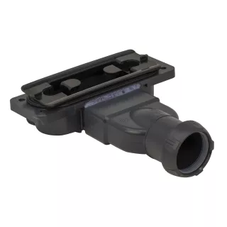 Schedline Odpływ liniowy Slight Line Low Black 60x3,5x6,5 cm z maskownicą Slight-Plate Black SOLPLB-60035LOW