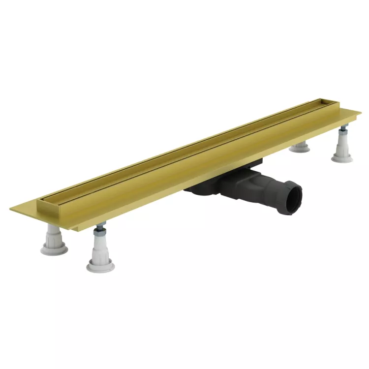 Schedline Odpływ liniowy Slight Line Low Gold 90x3,5x6,5 cm z maskownicą Slight-Plate Gold SOLPLZ-90035LOW