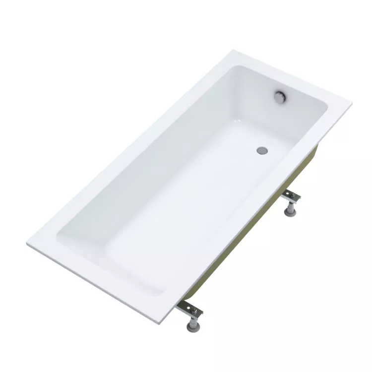 Schedline wanna akrylowa Stabilsound Plus® Fair 170x75x57 cm, prostokątna ze stelażem 3WSP.F1P-17075