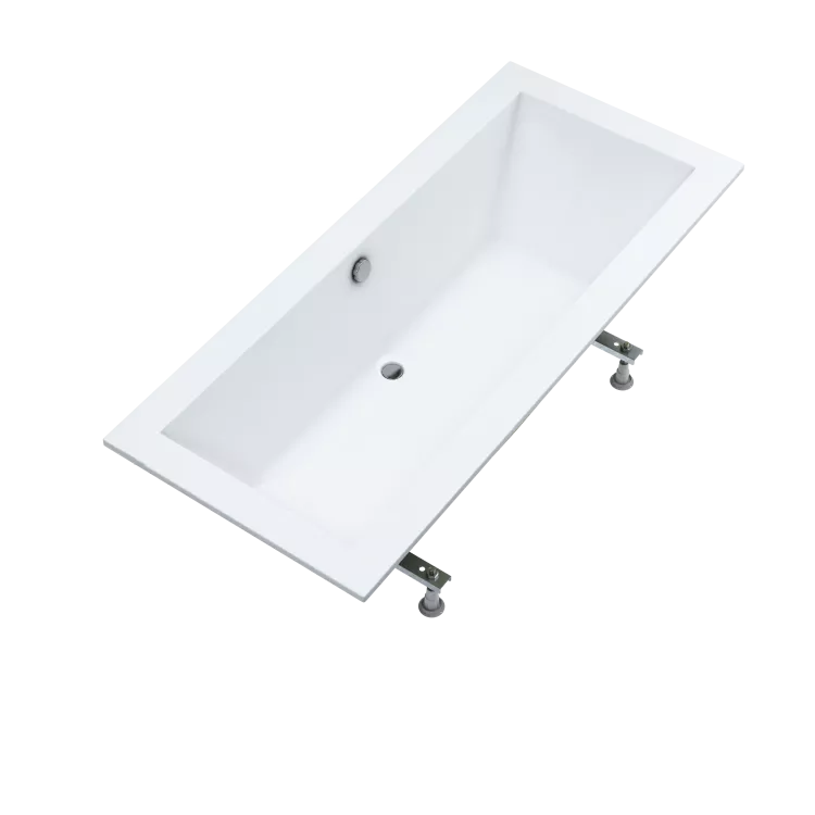 Schedline wanna akrylowa Stabilsound Plus® Vella 2.0 190x90x57 cm, prostokątna ze stelażem 3WSP.V2P-19090