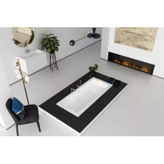 Schedline wanna akrylowa Stabilsound Plus® Vella 2.0 190x90x57 cm, prostokątna ze stelażem 3WSP.V2P-19090