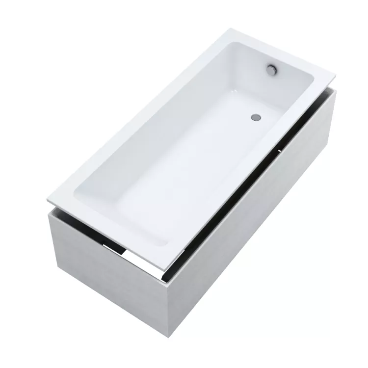 Schedline wanna akrylowa Stabilsound Plus® Fair SET 170x75x57 cm, prostokątna z nośnikiem 3WSP.FS1P-17075