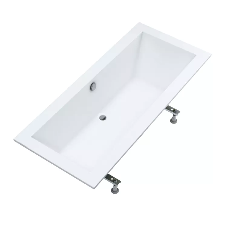 Schedline wanna akrylowa Standard Plus Vinca 2.0 170x75x57 cm, prostokątna ze stelażem 3WST.V3P-17075