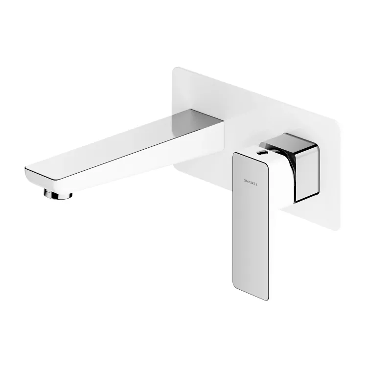 Omnires PARMA bateria umywalkowa podtynkowa, chrom/biały połysk PM7415CRB