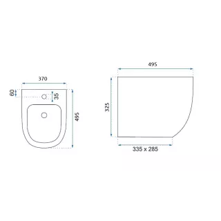 Rea BIDET CARLO CARTER MINI REA-C2276