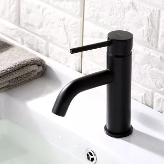 Rea BATERIA UMYWALKOWA LUNGO CZARNA NISKA REA-B4102