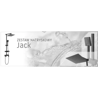 Rea ZESTAW NATRYSKOWY JACK CZARNY REA-P7009