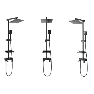 Rea ZESTAW NATRYSKOWY JACK CZARNY REA-P7009