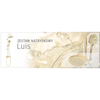 Rea ZESTAW NATRYSKOWY LUIS ZŁOTY REA-P7006