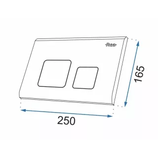 Rea PRZYCISK DO STELAŻA PODTYNKOWEGO H GOLD REA-E5692